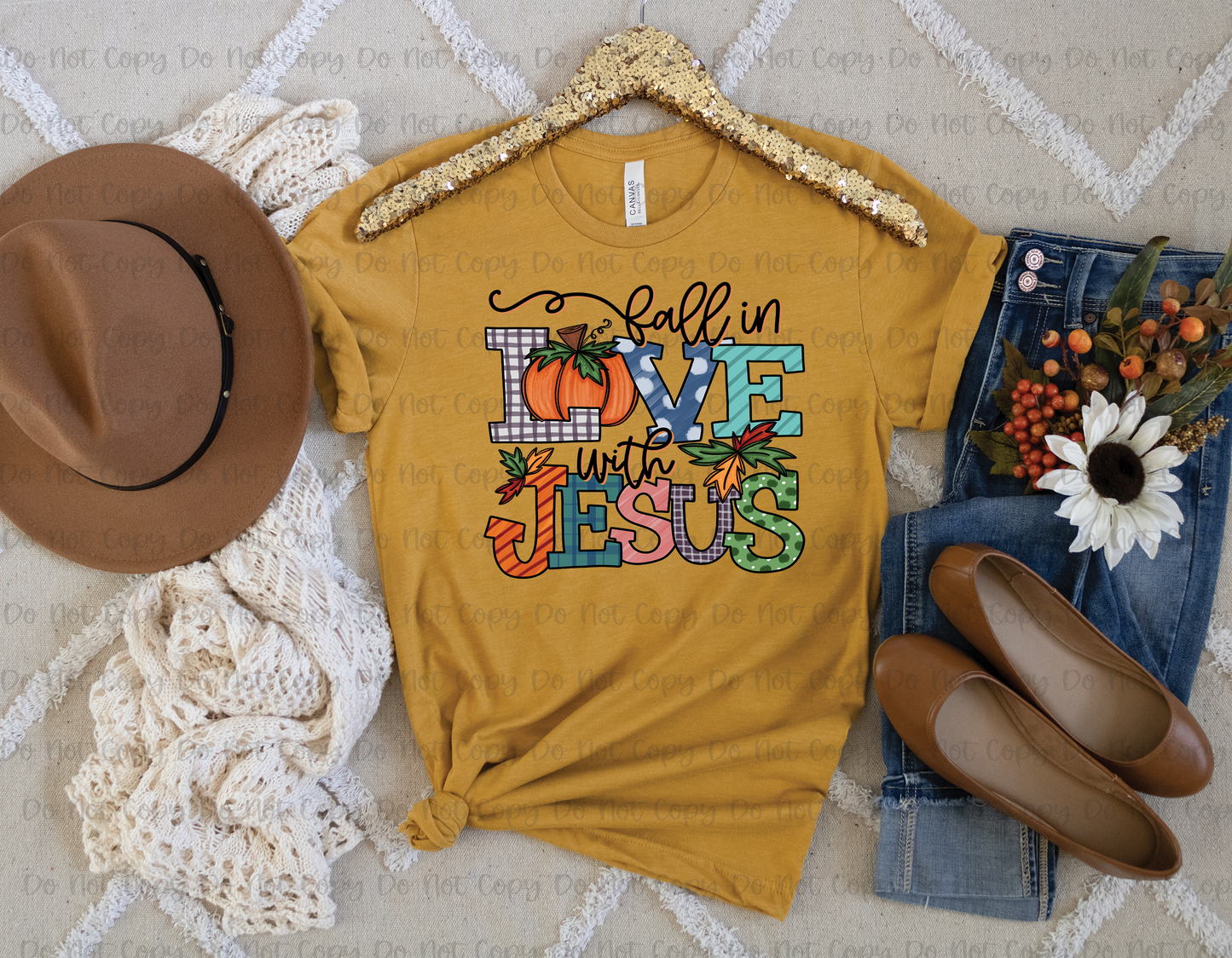 FALL IN LOVE WITH JESUS *OLLIE & CO. EXCLUSIVE* - DTF TRANSFER