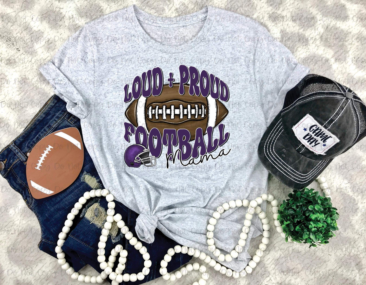 LOUD & PROUD FOOTBALL TITLE - CUSTOM TRANSFER