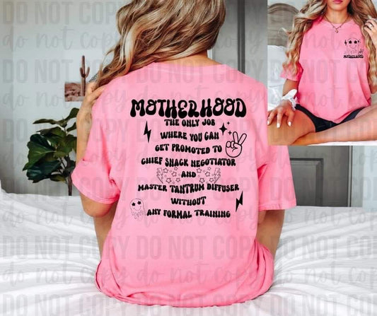 MOTHERHOOD *OLLIE & CO. EXCLUSIVE* - FRONT+BACK - DTF TRANSFER