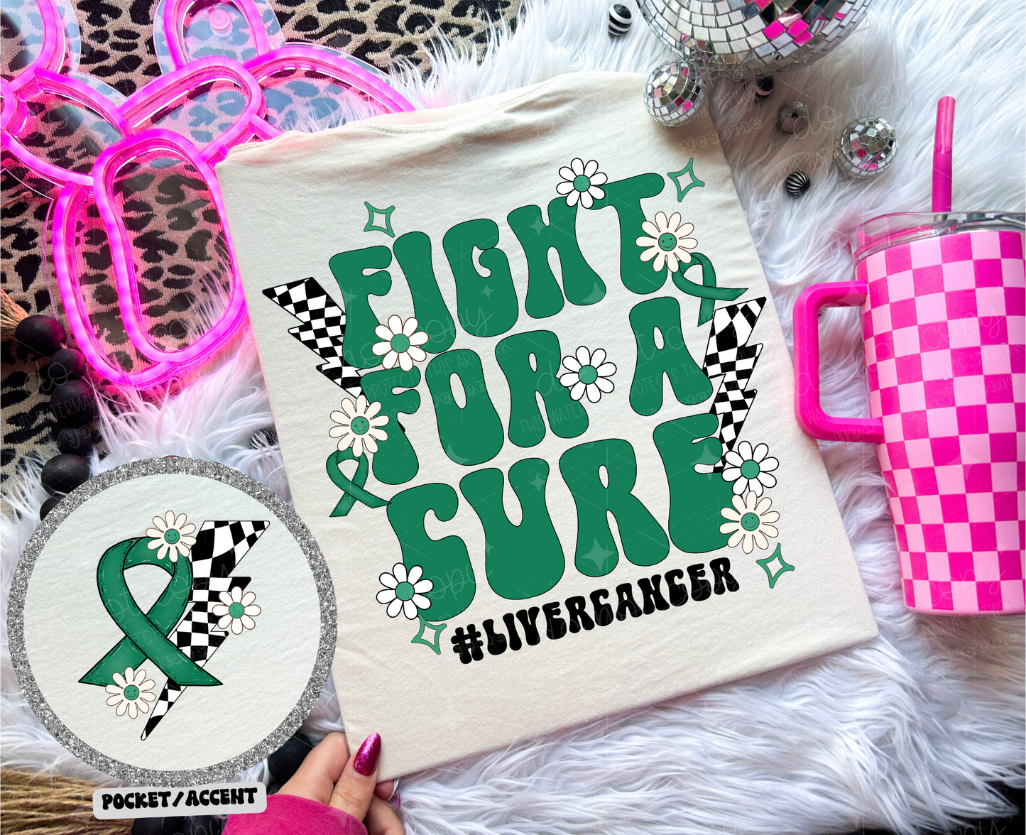 FIGHT FOR A CURE *OLLIE & CO. EXCLUSIVE* - FRONT+BACK - DTF TRANSFER