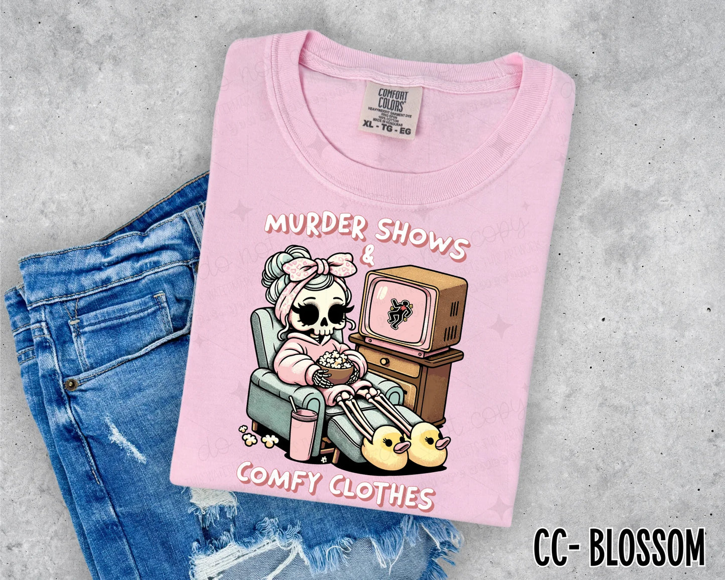 MURDER SHOWS & COMFY CLOTHES - DTF TRANSFER