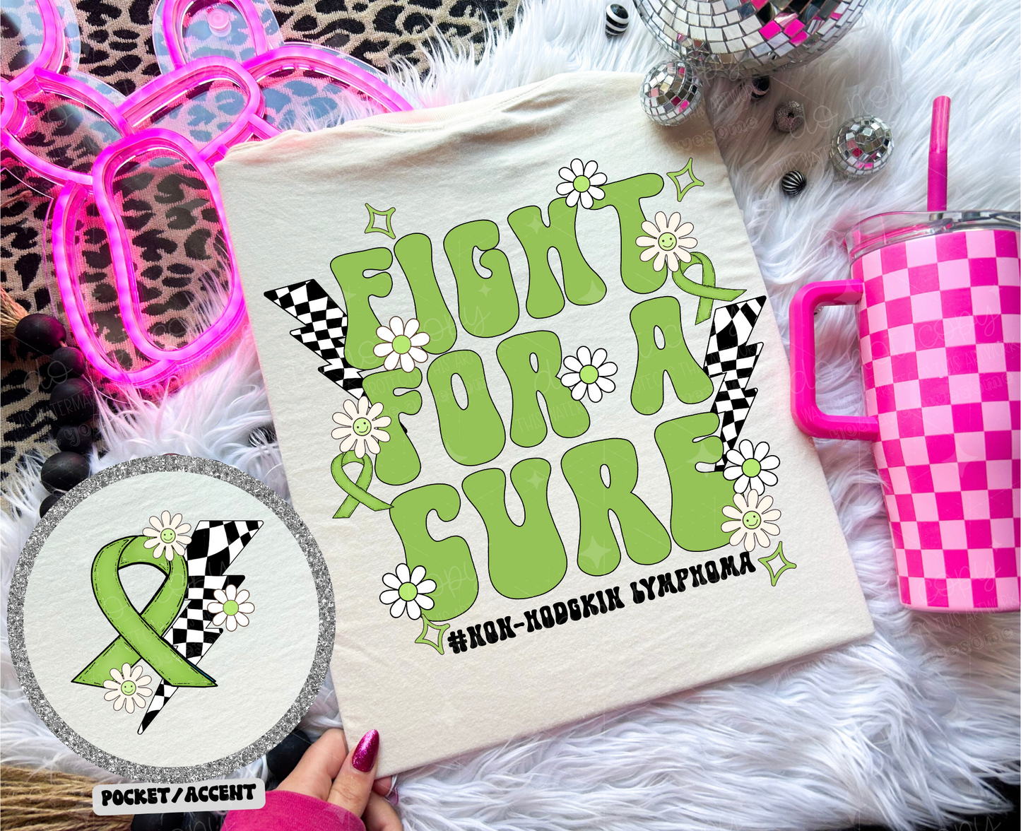 FIGHT FOR A CURE *OLLIE & CO. EXCLUSIVE* - FRONT+BACK - DTF TRANSFER