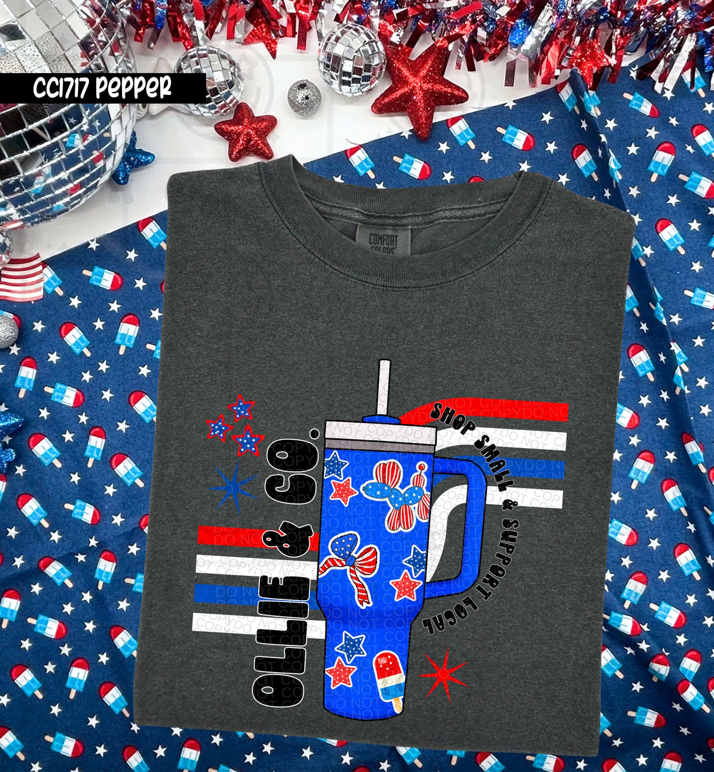 SHOP SMALL & SUPPORT LOCAL NAME CUP - CUSTOM TRANSFER