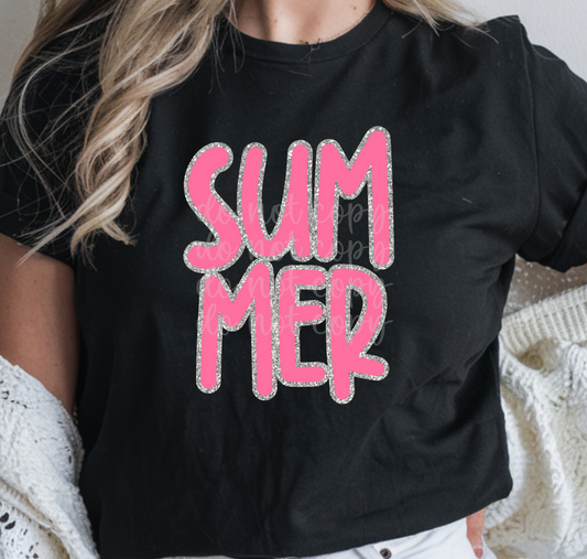 PINK SILVER SUMMER - DTF TRANSFER