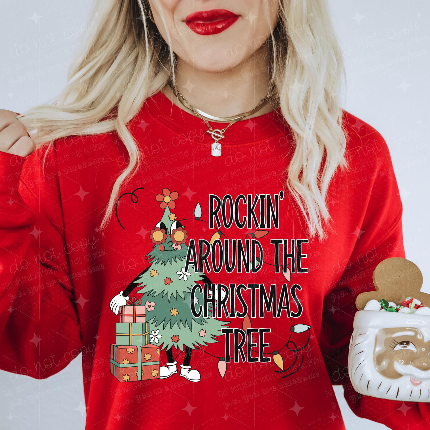 ROCKIN' AROUND THE CHRISTMAS TREE - DTF TRANSFER