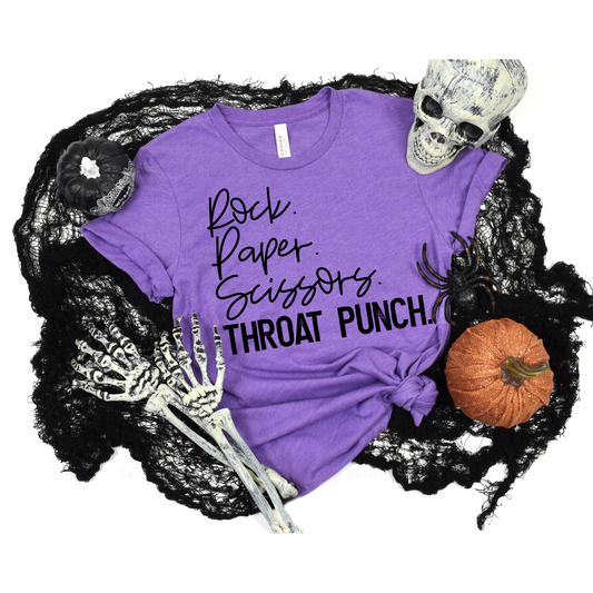 ROCK PAPER SCISSORS THROAT PUNCH *OLLIE & CO. EXCLUSIVE* - DTF TRANSFER