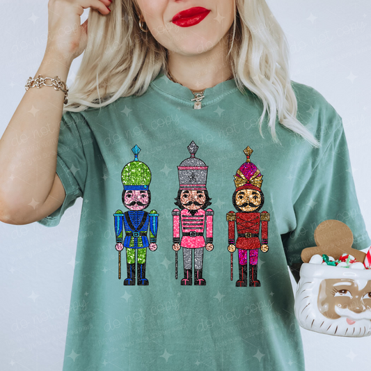 NUTCRACKERS - FAUX GLITTER - DTF TRANSFER
