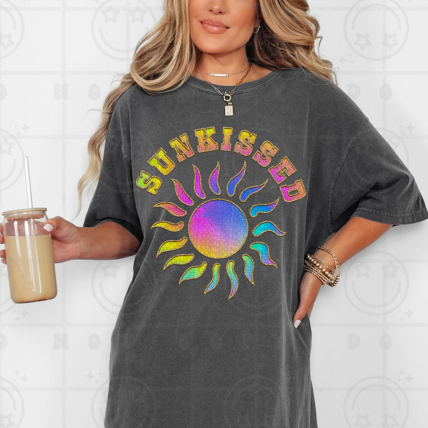 SUNKISSED *FAUX EMBROIDERY* - DTF TRANSFER