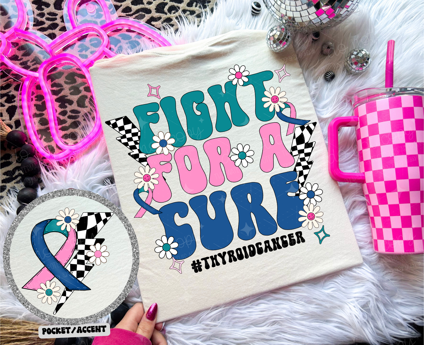 FIGHT FOR A CURE *OLLIE & CO. EXCLUSIVE* - FRONT+BACK - DTF TRANSFER