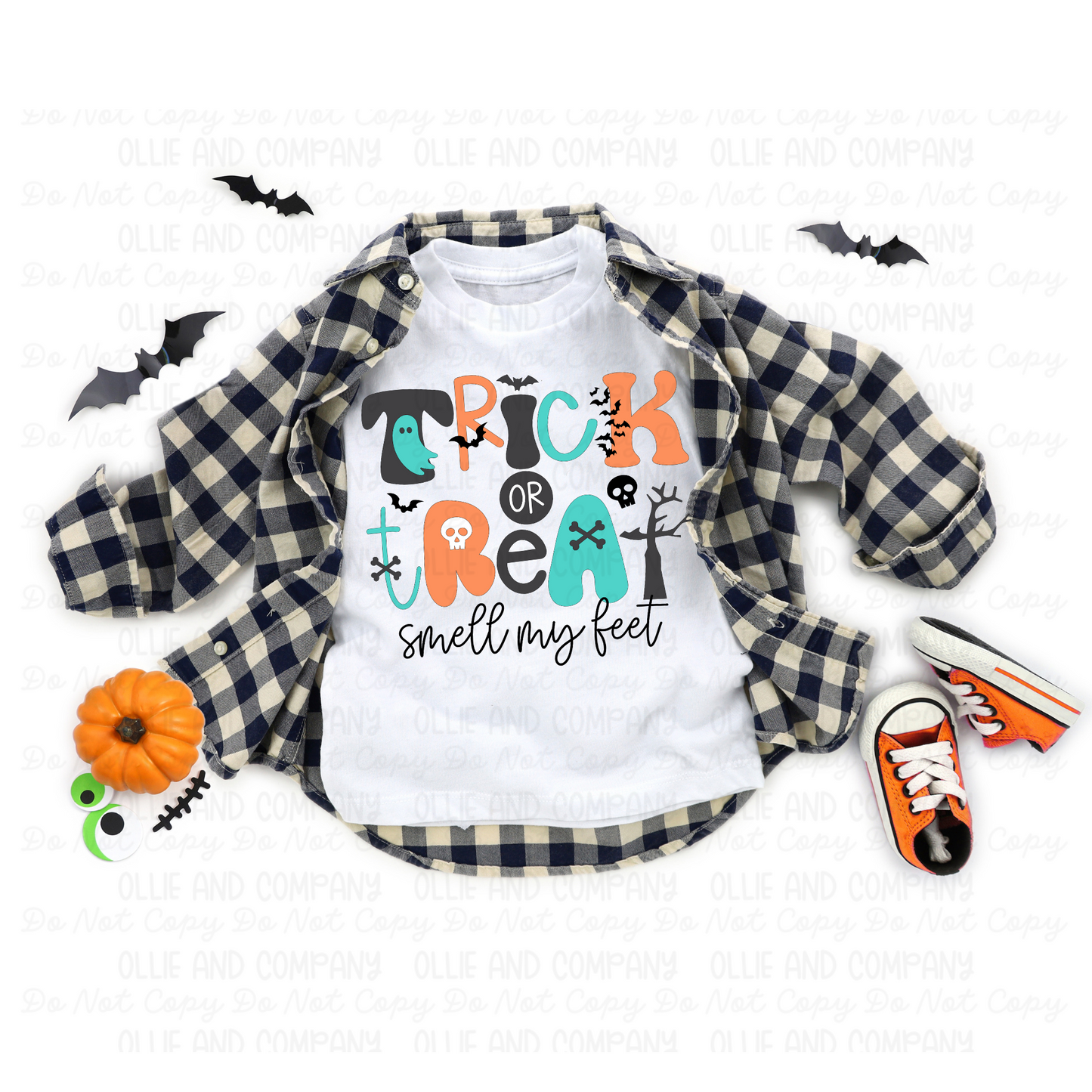 TRICK OR TREAT SMELL MY FEET - DTF TRANSFER