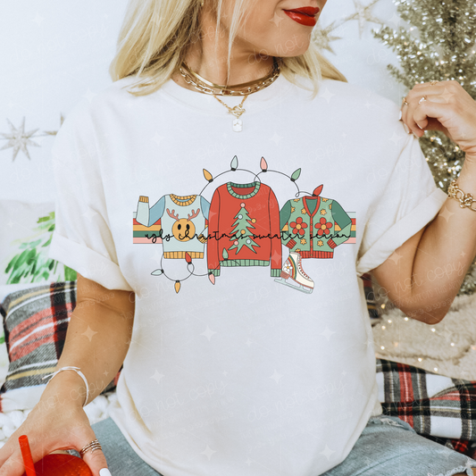 UGLY CHRISTMAS SWEATER SEASON - DTF TRANSFER