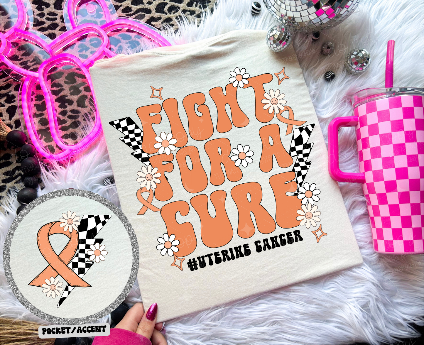 FIGHT FOR A CURE *OLLIE & CO. EXCLUSIVE* - FRONT+BACK - DTF TRANSFER