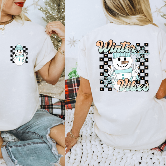 WINTER VIBES - FRONT+BACK - DTF TRANSFER