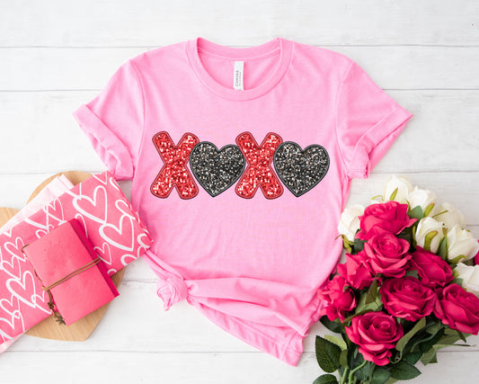 XOXO - FAUX EMBROIDERY - DTF TRANSFER