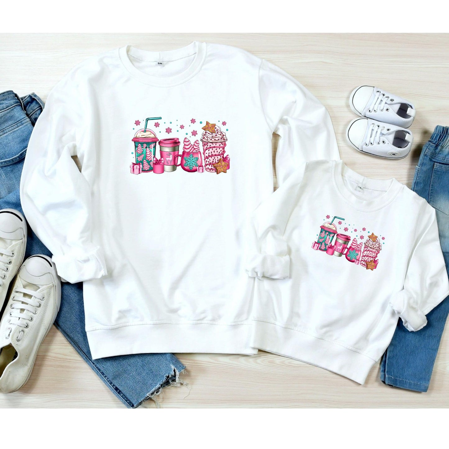 PINK CHRISTMAS TREE COFFEE - DTF TRANSFER