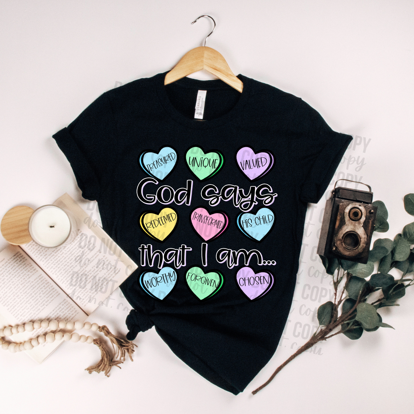 GOD SAYS I AM - DTF TRANSFER