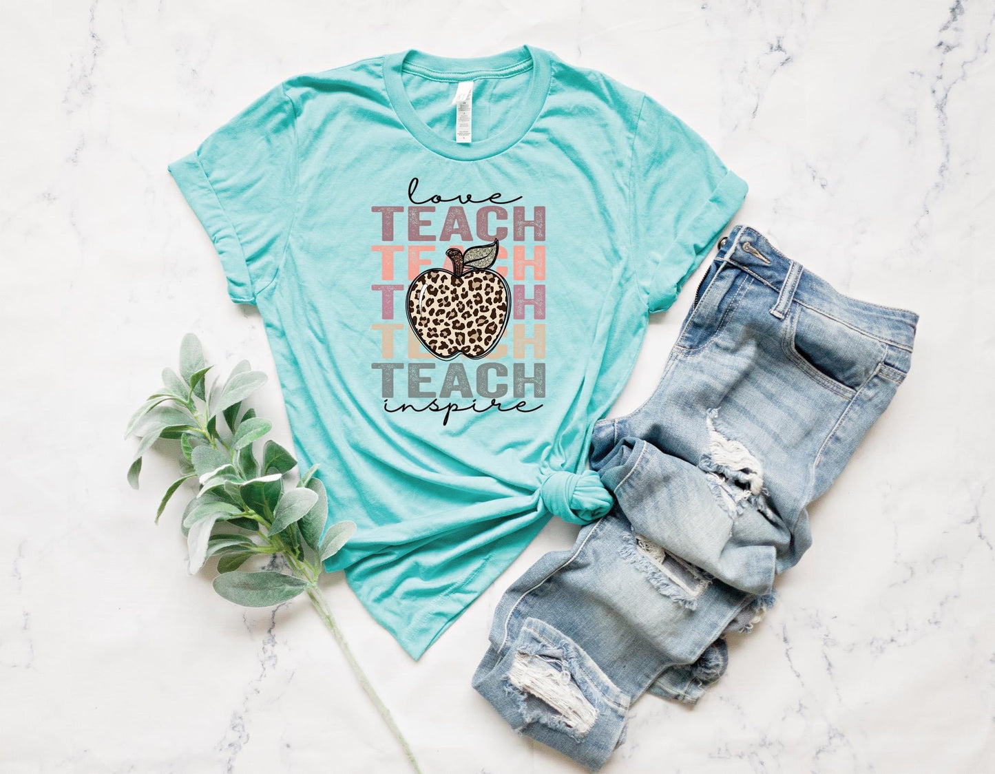 LOVE TEACH INSPIRE - DTF TRANSFER