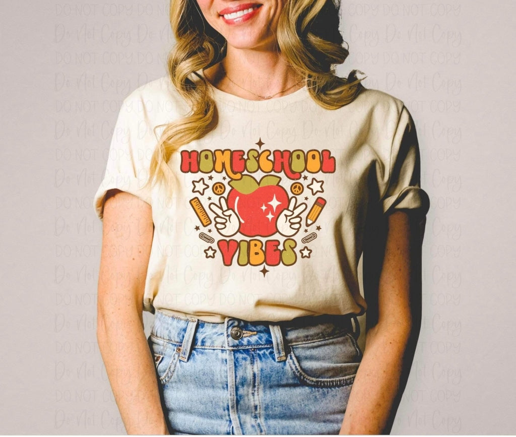 Homeschool Vibes -Dtf Transfer
