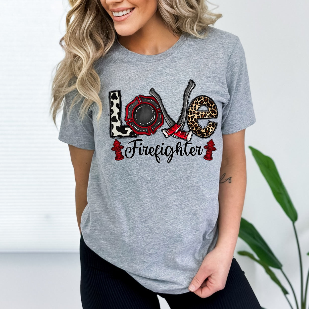 LOVE FIREFIGHTER - DTF TRANSFER