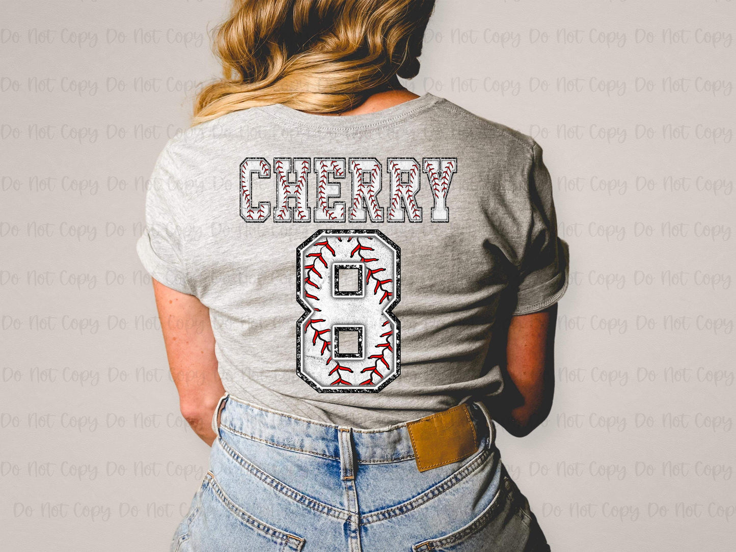 BASEBALL JERSEY W/ NAME & NUMBER - CUSTOM TRANSFER