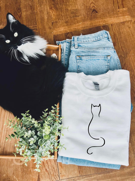 CAT SILHOUETTE - DTF TRANSFER