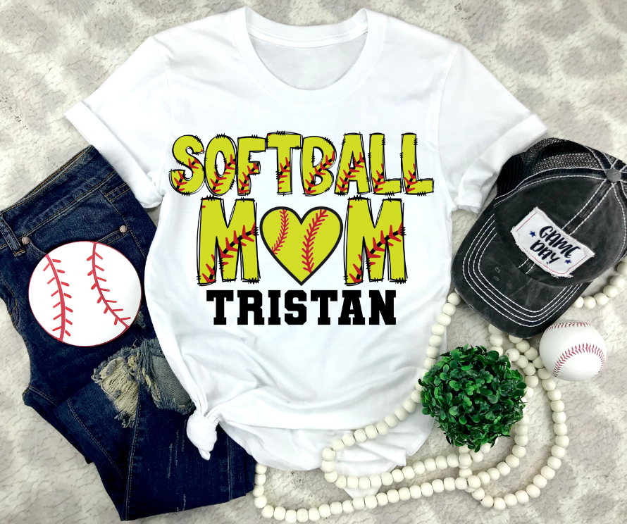 BASEBALL/SOFTBALL ALPHA TITLES W/ KIDS NAMES - CUSTOM TRANSFER