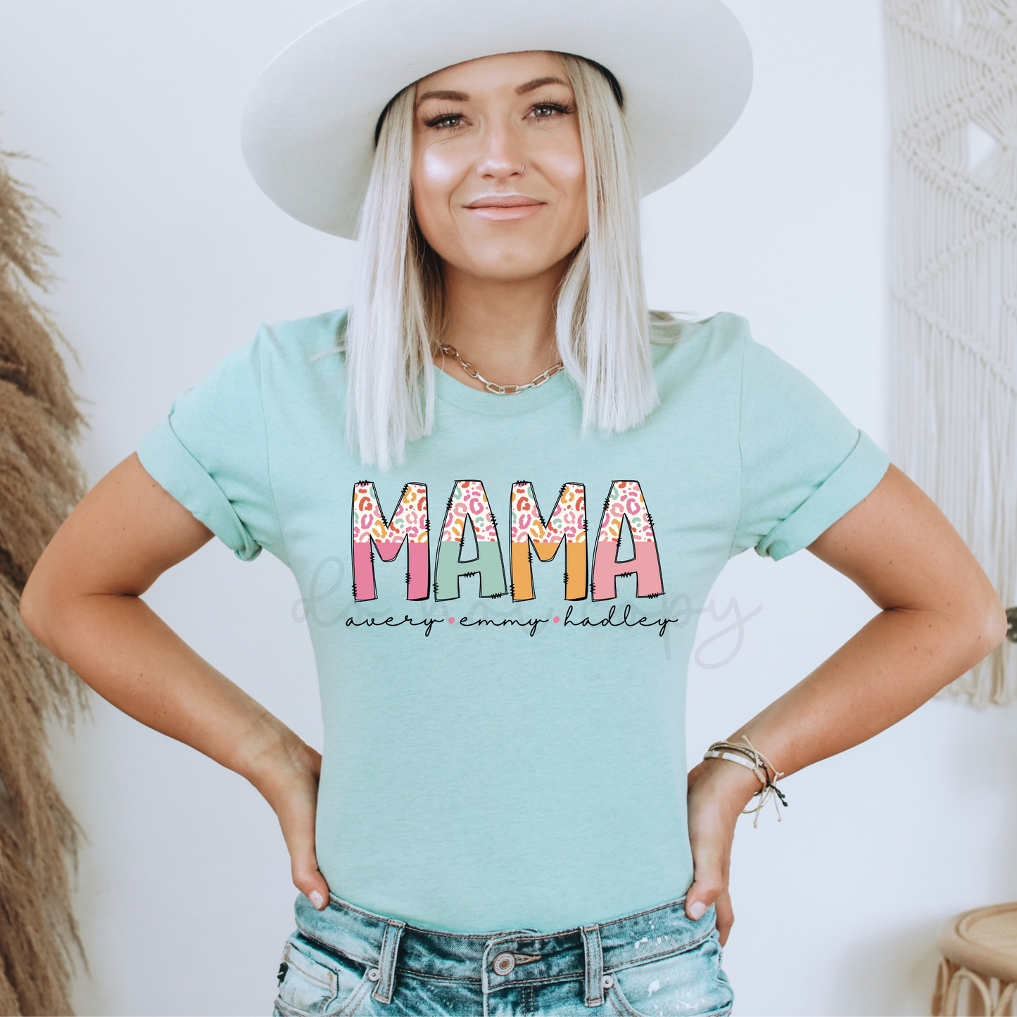 SUMMER LEOPARD TITLE W/ KIDS NAME - CUSTOM TRANSFER