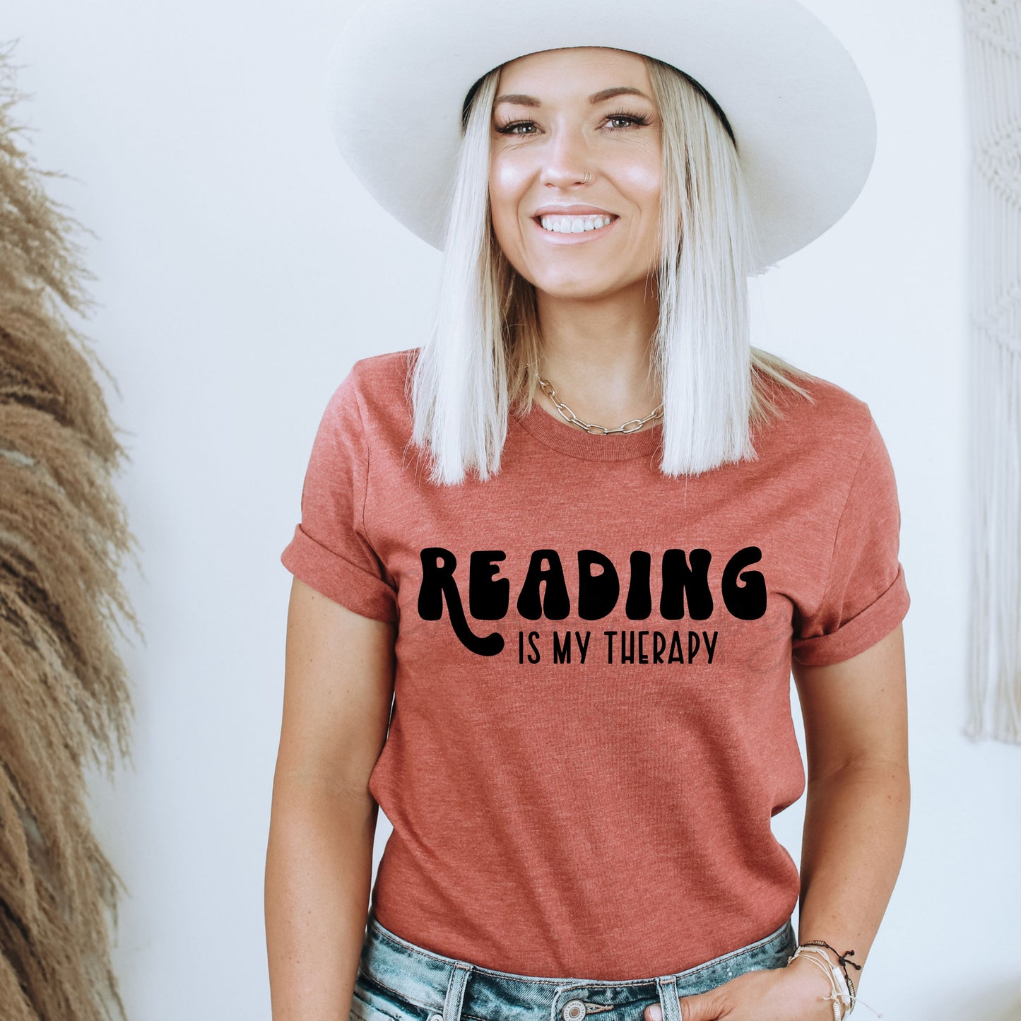 READING IS MY THERAPY - DTF TRANSFER