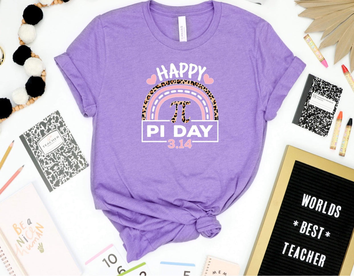 HAPPY PI DAY RAINBOW - DTF TRANSFER