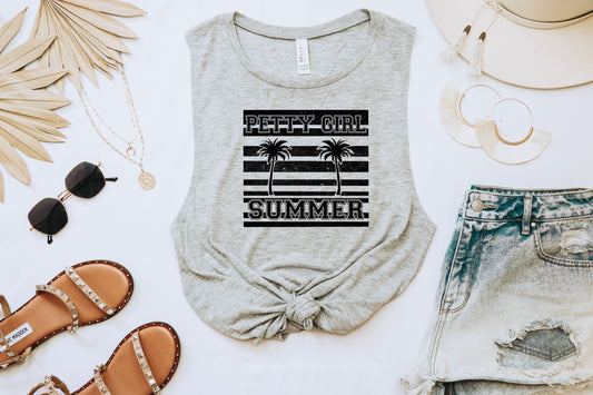 PETTY GIRL SUMMER BLACK - DTF TRANSFER