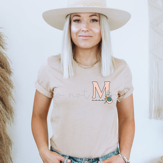 M- MAMA INITIAL - DTF TRANSFER