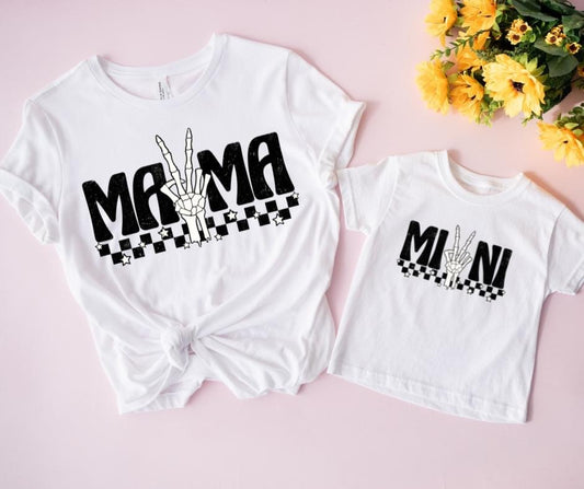 SKELLIE HAND PEACE MINI  - DTF TRANSFER