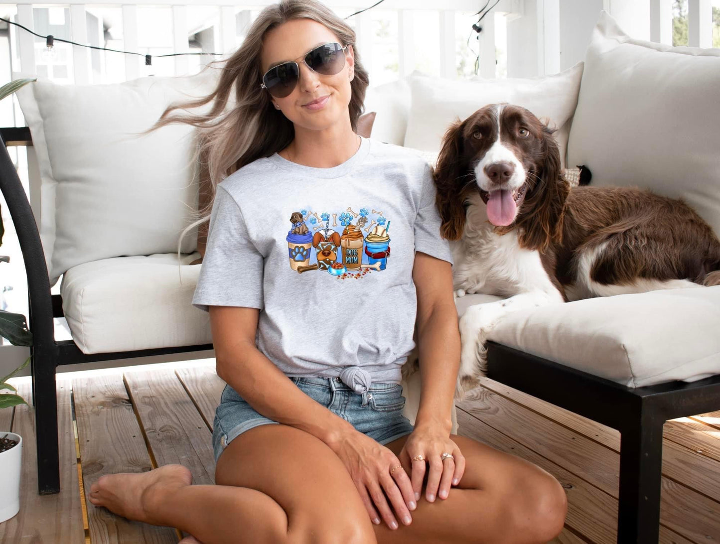 BLUE DOG MOM - DTF TRANSFER