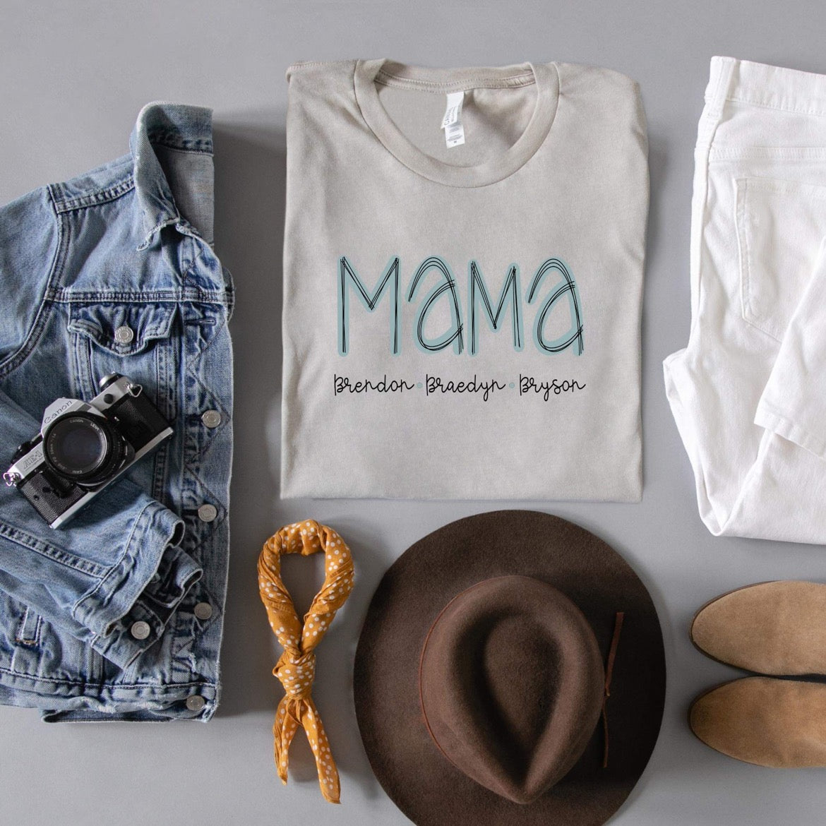 BLUE TITLE W/ KIDS NAMES - CUSTOM TRANSFER