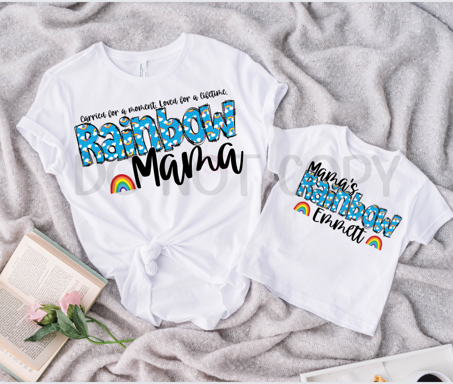 MAMA'S RAINBOW W/ NAME - CUSTOM TRANSFER