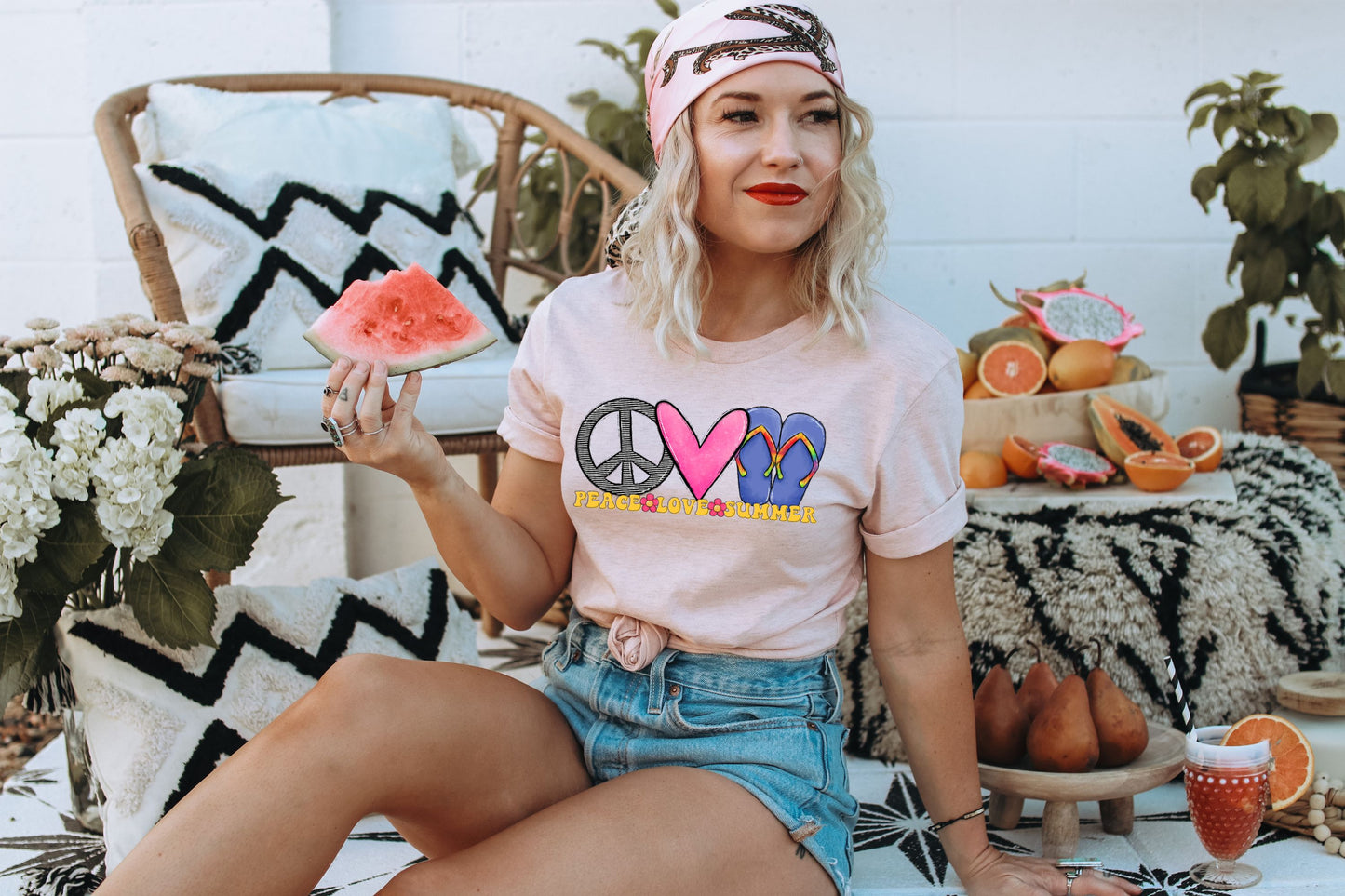 PEACE LOVE SUMMER - DTF TRANSFER