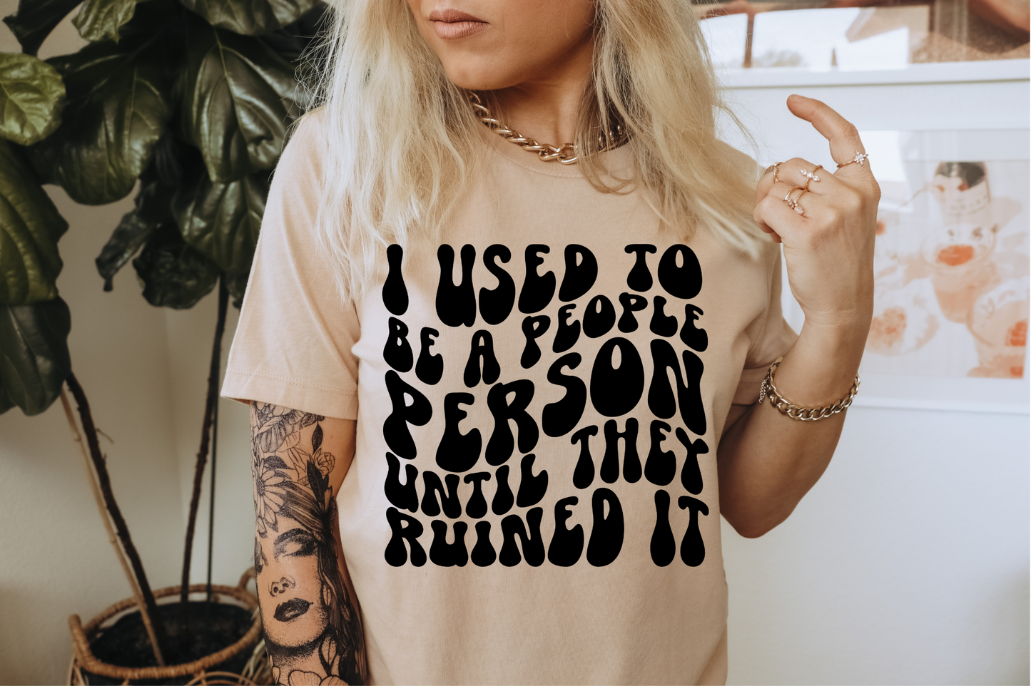 I USED TO BE A PEOPLE PERSON - DTF TRANSFER