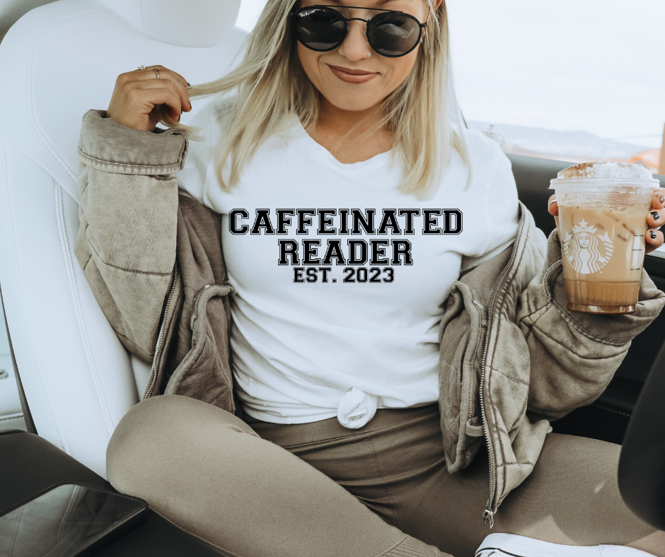 CAFFEINATED READER - DTF TRANSFER