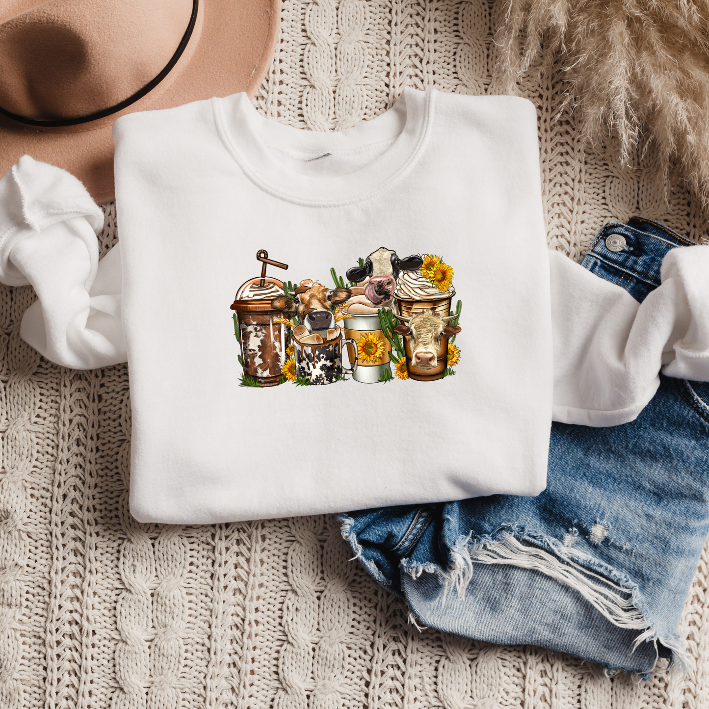 COW COFFEE CUPS - DTF TRANSFER