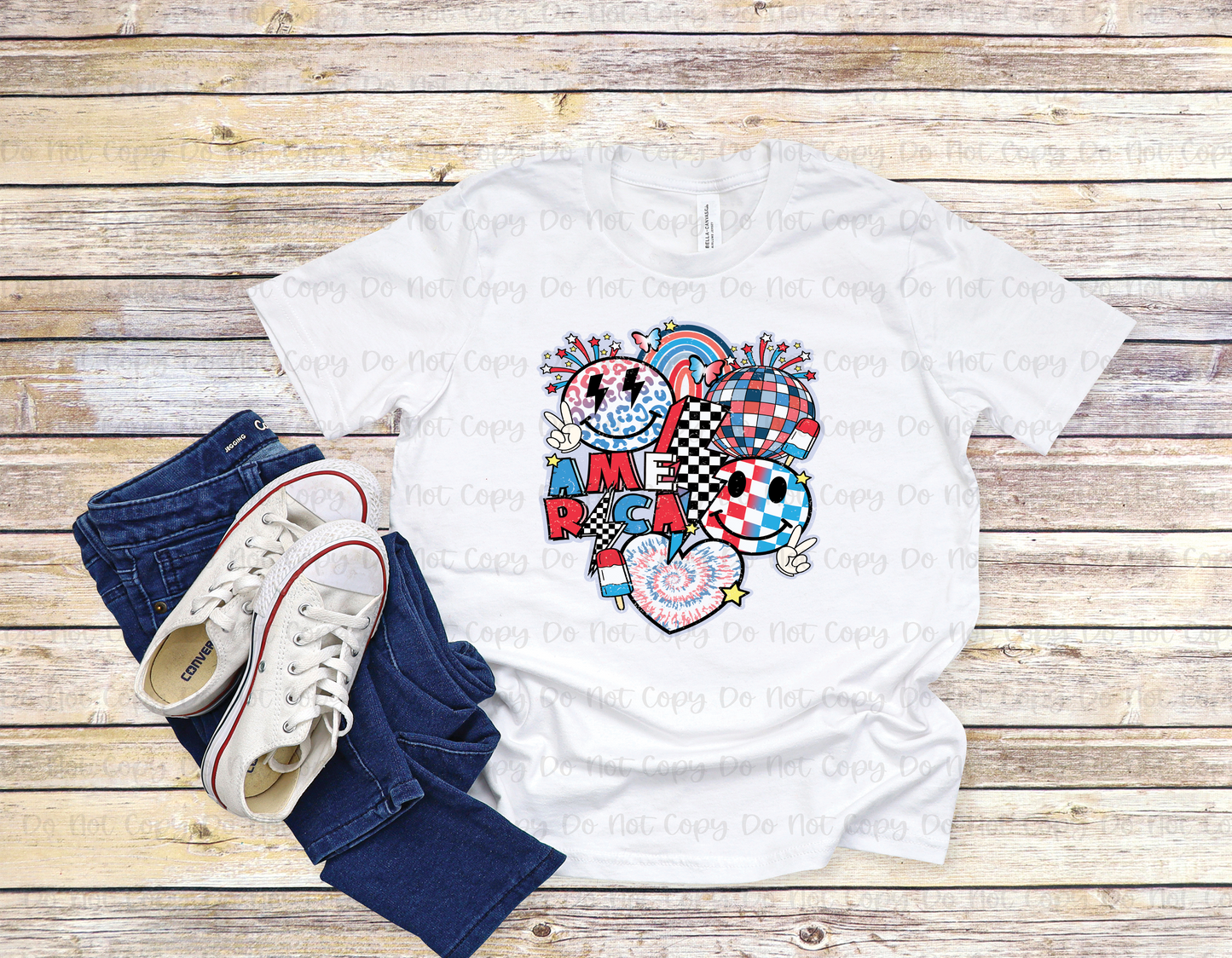 RETRO PATRIOTIC - DTF TRANSFER