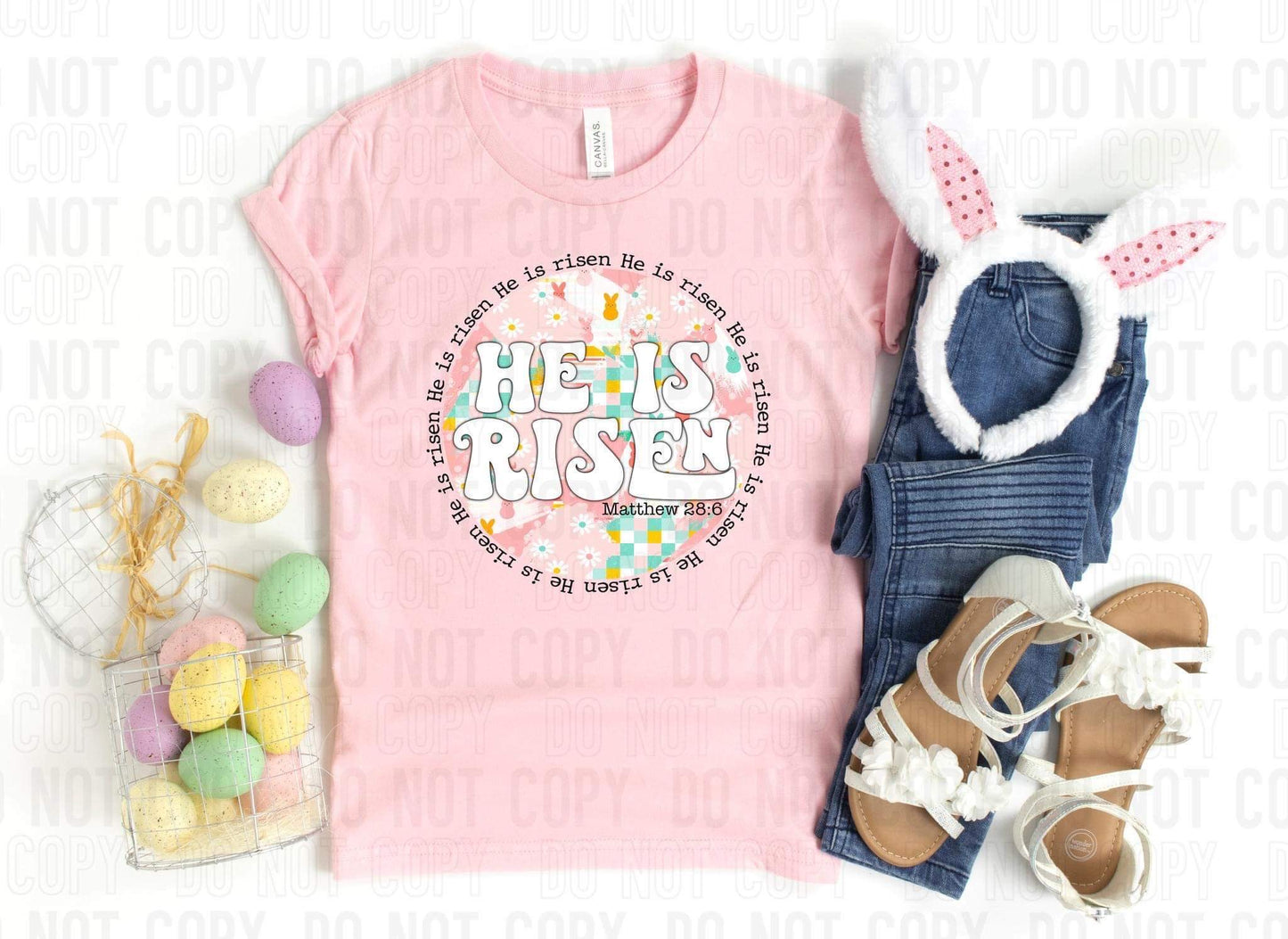 HE IS RISEN - DTF TRANSFER