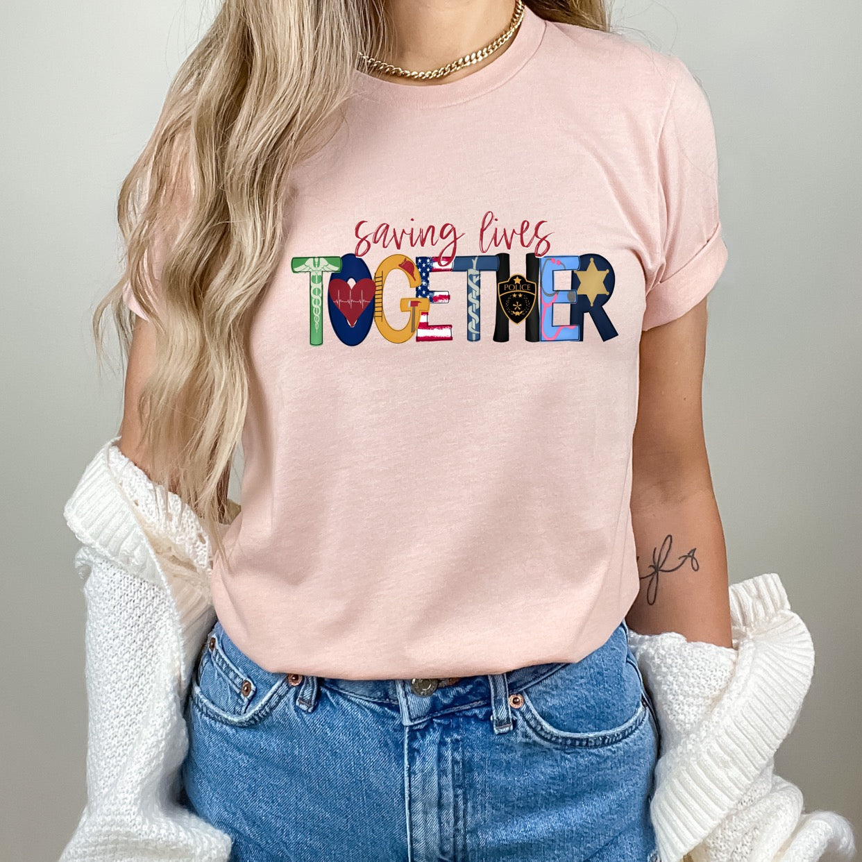 SAVING LIVES TOGETHER - DTF TRANSFER