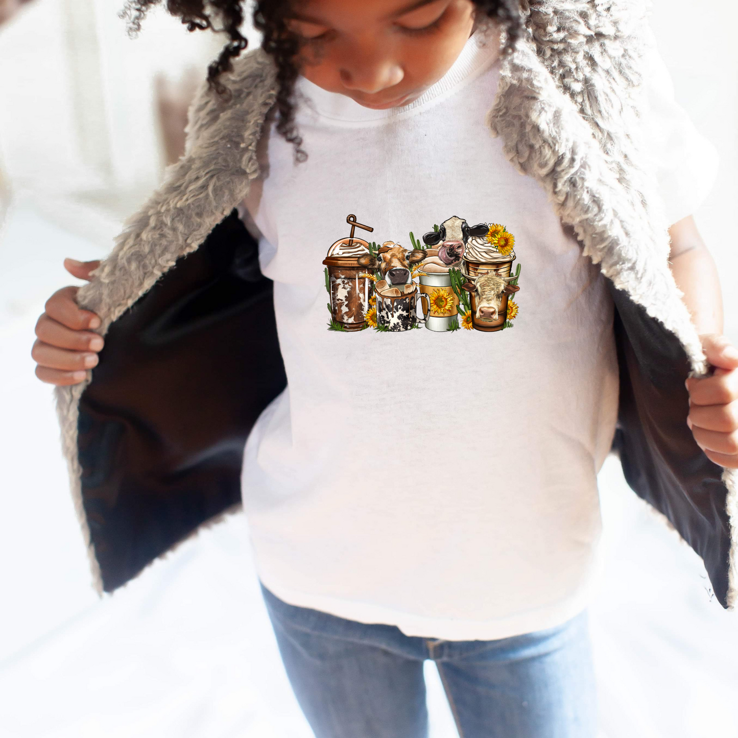 COW COFFEE CUPS - DTF TRANSFER