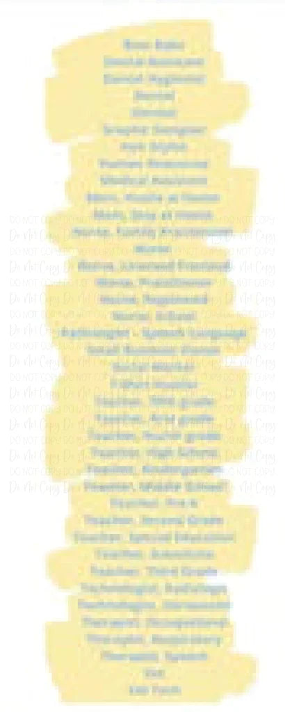 Occupation Bundle Dtf Transfer