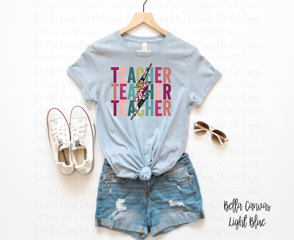 Teacher Lightning Bolt *dtf Only* Ships 4.11