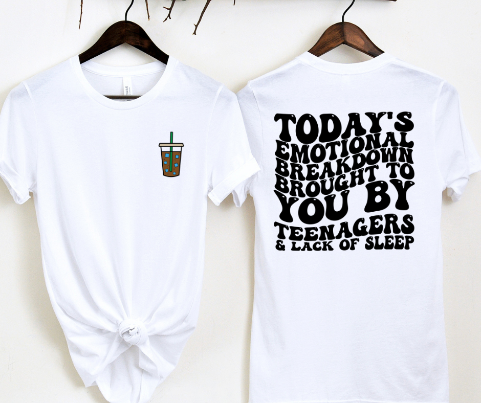 EMOTIONAL BREAKDOWN - FRONT+BACK - DTF TRANSFER