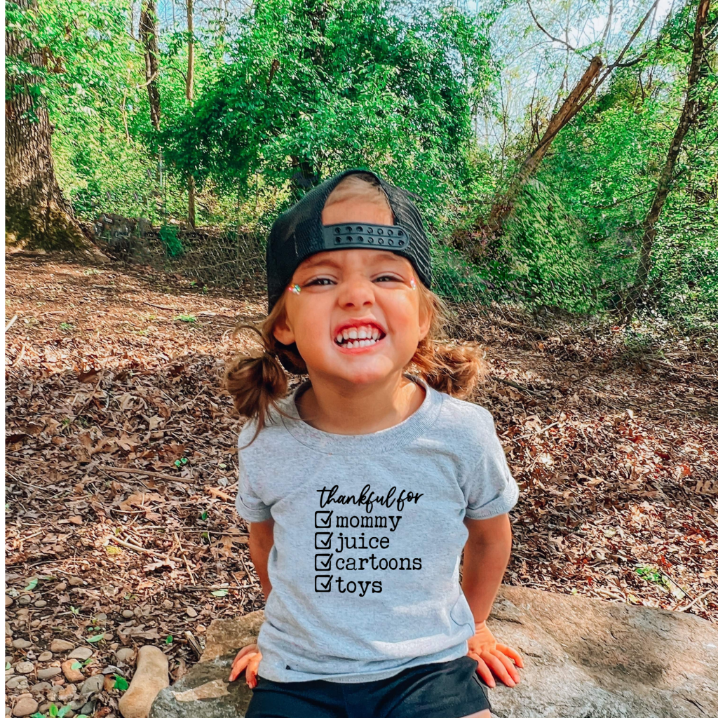 Thankful For Mommy Juice Cartoons Toys- Dtf Transfer