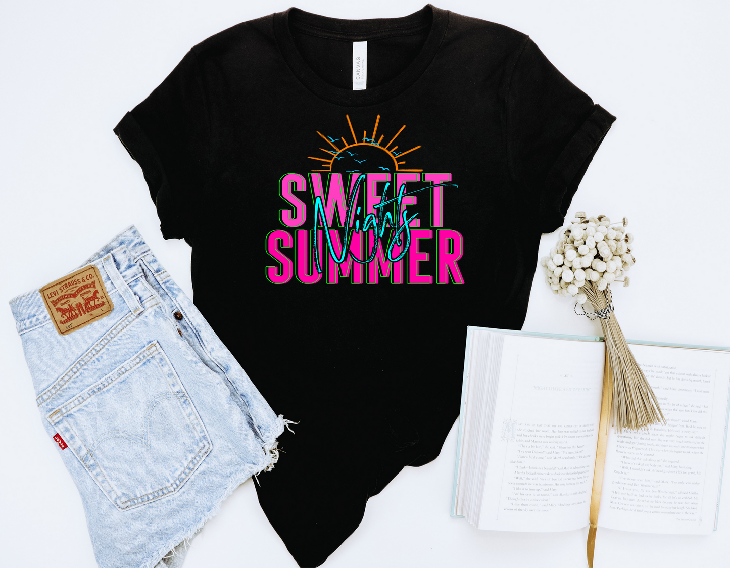SWEET SUMMER NIGHTS - DTF TRANSFER