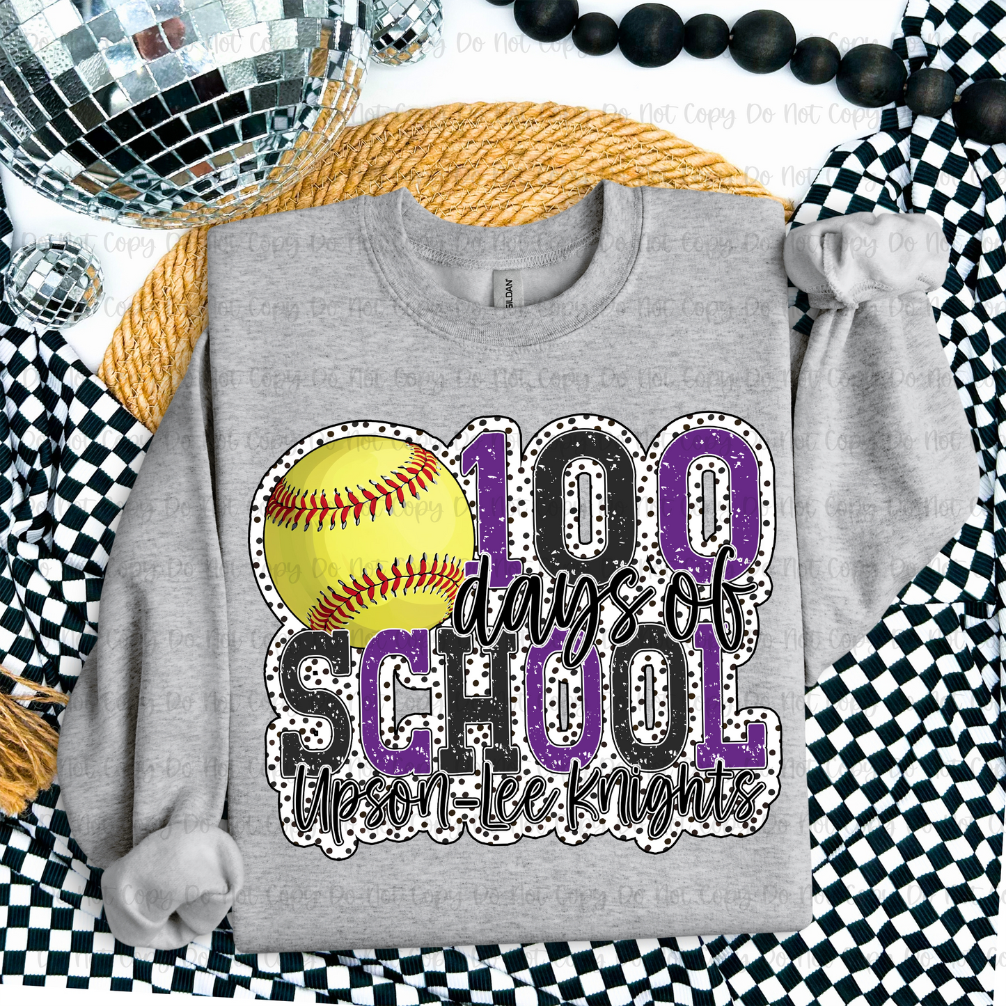 100 DAYS OF SCHOOL SPORT AND SCHOOL - CUSTOM TRANSFER