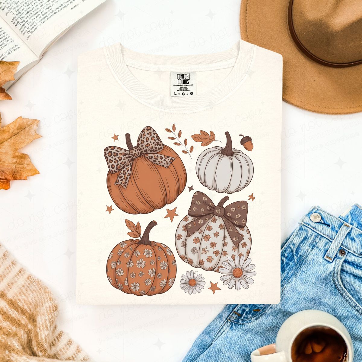 COQUETTE FLORAL PUMPKINS - DTF TRANSFER